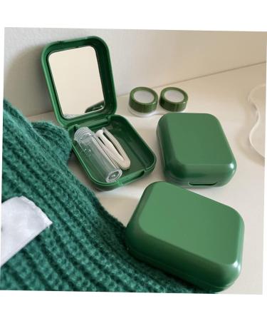 Gatuida Small Plastic Contact Lens Case with Mirror - Portable Organizer for Travel | 1 Set - Buy Online on GoSupps.com