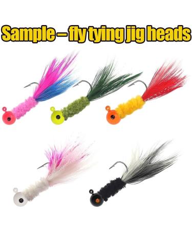 Fly Tying Jig Heads - DIY Crappie Trout Flies 1/8oz - 25 Pack - Buy Online on GoSupps.com