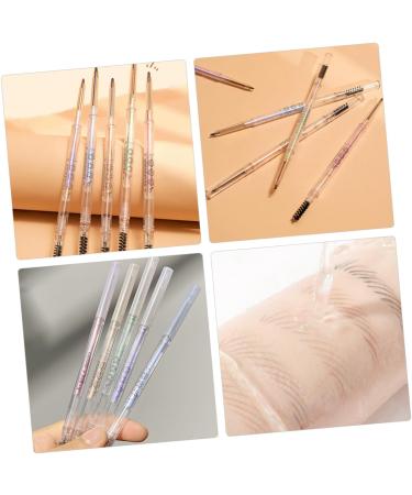 Healvian 5pcs Pencils with Eyebrow Makeup Tools Anti-perspiration Eyebrow Pens Women Eyebrow Pencils Plastic - Buy Online on GoSupps.com
