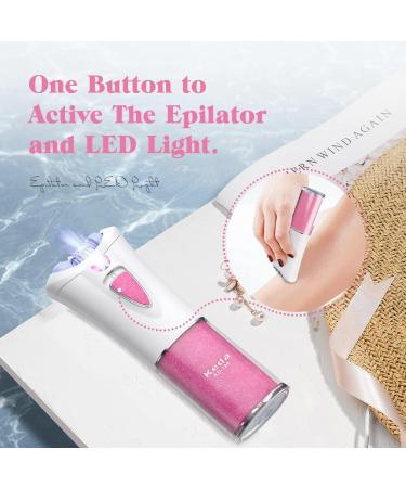 Epilator for Women Mini Epilator for Body Facial Epilator Hair Removal Smooth Glide Hair Remover with LED Portable Cordless Electric Tweezers for Face Legs Bikini - Buy Online on GoSupps.com