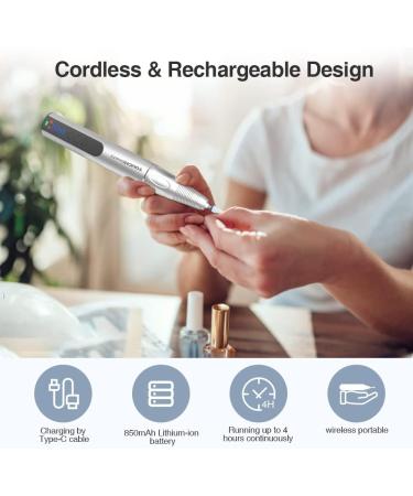 TOUCHBeauty 8 in 1 Electric Cordless Manicure Pedicure Nail Files Set Dual Rotation Electric Manicure Drill Set 8 Versatile Attachments 5 - Speed Motor Fast Rotation (30000 RPM) AG-2137 - Buy Online on GoSupps.com
