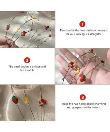 Holibanna Strawberry Headband - Stylish Metal Hair Hoop for Women & Girls | Perfect Headdress for Any Occasion - Buy Online on GoSupps.com