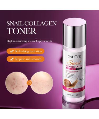 Snail Collagen Toner | Youthful Radiant Skin | Snail Mucin Reconstituted Collagen 1PCS Buy Online Worldwide - Buy Online on GoSupps.com