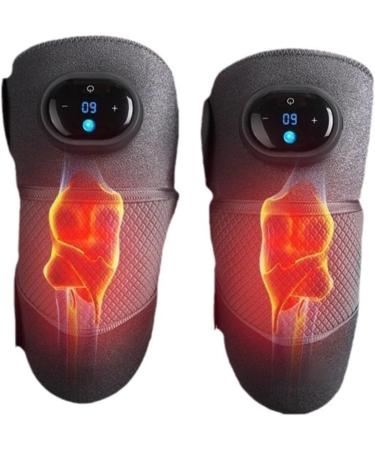 Buy Heated Knee Massager - Cordless Vibration Graphene Heating for Arthritis & Knee Pain Relief | 2-Piece Set - Buy Online on GoSupps.com