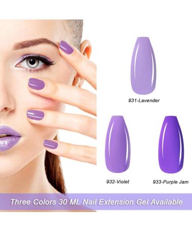 Makartt Poly Nail Gel 30ML - Builder Gel for Nail Extensions DIY Salon Art - Lavender | International Shipping Available - Buy Online on GoSupps.com