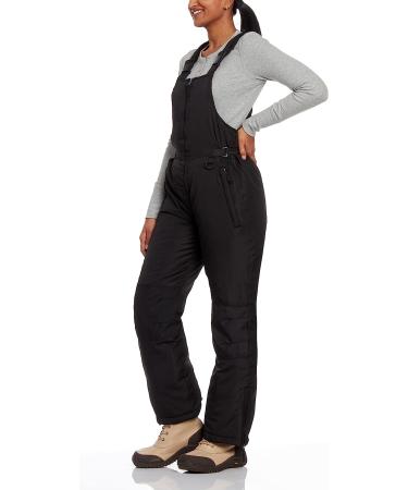 Cherokee Women's Insulated Snow Bib - Water Resistant Ski Overall Pants (Black, 2X) - Buy Online on GoSupps.com