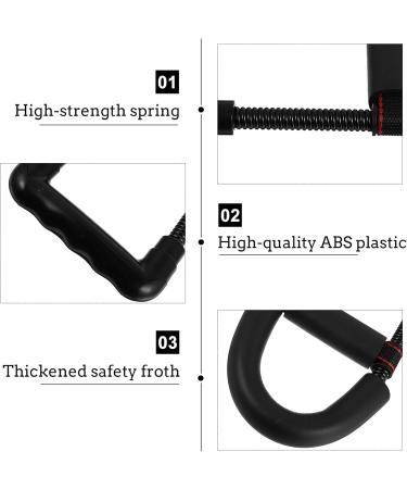 BESPORTBLE 2 Forearm Hand Grip Exerciser Wrist Strength Training Fitness Equipment 26X13.5CM Black - Buy Online on GoSupps.com