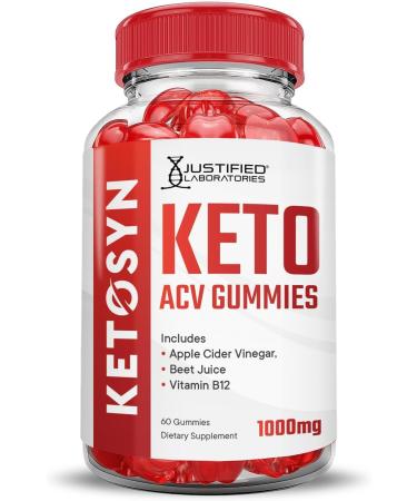 Justified Laboratories (2 Pack Ketosyn Keto ACV Gummies Advanced Formula 1000MG Ketosyn Keto Gummies Apple Cider Vinegar Formulated with Pomegranate Beet Juice Powder B12 Vegan Non GMO 120 Gummys 60 Count (Pack of 2) - Buy Online on GoSupps.com