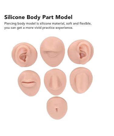 Body Piercing Practice Model - Silicone Ear, Nose, and Tongue Simulation for Beginners (Medium Skin Color) - Buy Online on GoSupps.com