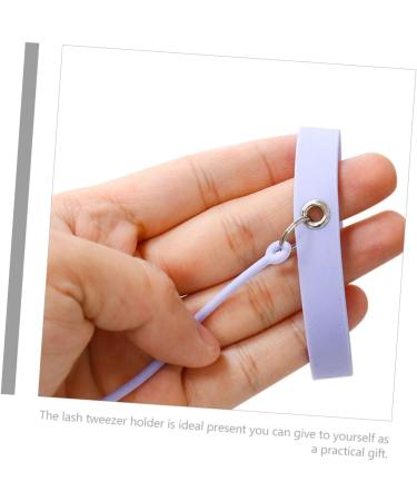 CRILSTYLEO Tweezers Silicone Bracelet Useful Eyelash Tool Eye Lash Separator Tool Ergonomic Lash Pro Tools Makeup Lash Applicator Makeup Lash Lengthening Mascara Purple - Buy Online on GoSupps.com