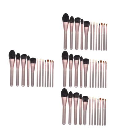 Beavorty 4 Sets Makeup Brush Set Make up Brush Makeup Tool Makeup Applicator Women Makeup Supplies Portable Brush Cosmetology Kit Blending Brush Tools Cangzhou Aluminum Alloy Cosmetic Miss