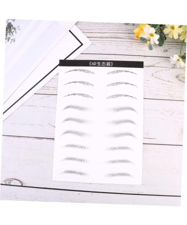 PLAFOPE 2 Pairs Eyebrow Shaping Template Artificial Eyebrow Patch Eyebrow Stickers Hair Woman Makeup Tools 21x15cm Black 003 - Buy Online on GoSupps.com