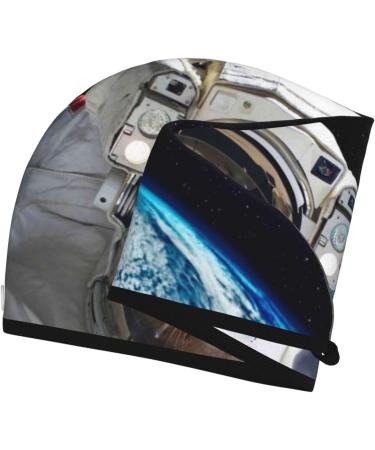 Cat Astronaut Microfiber Hair Towel | Soft & Super Absorbent Coral Velvet Hair Wrap for Women - Quick Dry for Long Curly & Thick Hair - Buy Online on GoSupps.com