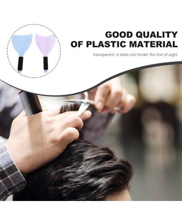 HEALLILY Shaper Hairspray Hairspray Face Cover Handheld Face Baffles Transparent Salon Hairdressing Hairspray Eyes Face Protector for Home Barber Shop 2pcs (Random Color) - Buy Online on GoSupps.com