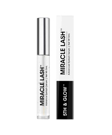 5th & Glow Miracle Lash Enhancing Serum Eyelash Serum to Nourish Hydrate and Protect Eyelashes Promotes Lash Growth