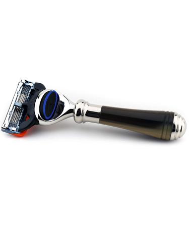 Horn Replica Mini Handle Razor & Holder | High-Quality Men's Shaving Set with 1 Cartridge - International Shipping Available - Buy Online on GoSupps.com