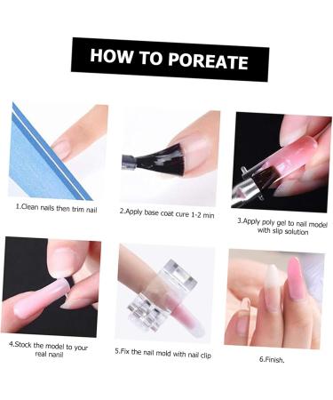 POPETPOP 1 Set Nail Extension Set Nail Art Accessories Manicure Tools Nail Tech Accessories Finger Extension Manicure Tool Nail Brush and Cuticle Pusher Clips Clamps Nail Pen Plastic Patch - Buy Online on GoSupps.com