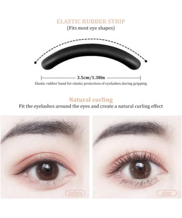 Premium Eyelash Curler with Comb - Precision Metal Lash Curling Tool & 2 Refill Pads for Perfect Eye Makeup - Buy Online on GoSupps.com