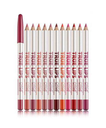 12 Colours Lip Liner Set Waterproof Lipstick Lip Liner Pencil Long Lasting Lipliner Pencil Set