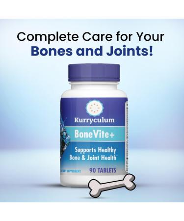 Kurryculum BoneVite+ Bone and Joint Health Supplement 90 Tablets - Buy Online on GoSupps.com