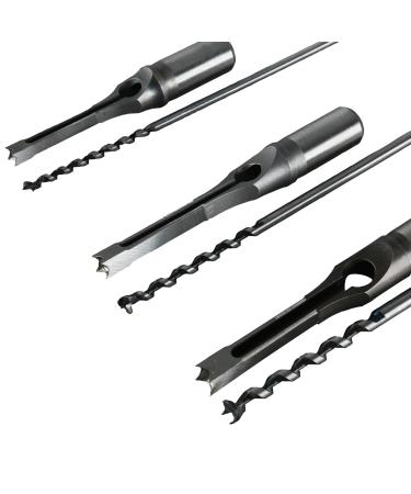 6pcs Square Hole Mortise Chisel Drill Bit Tools  5/8 9/16 1/2 3/8 5/16 1/4 HSS Woodworking Hole Saw Mortising Chisel Drill Bit Set  Different Sizes - Buy Online on GoSupps.com