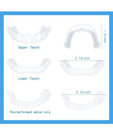 2 Pairs Temporary Nature and Comfortable Adjustable for Men and Women Beautiful Smile(White) (4) - Buy Online on GoSupps.com
