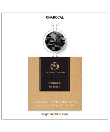 The Man Company Chaar-Cool Bars - Natural Handmade Activated Charcoal Soap for Blackheads & Acne | Tan Removal & Moisturizing | 4x125g - Buy Online on GoSupps.com
