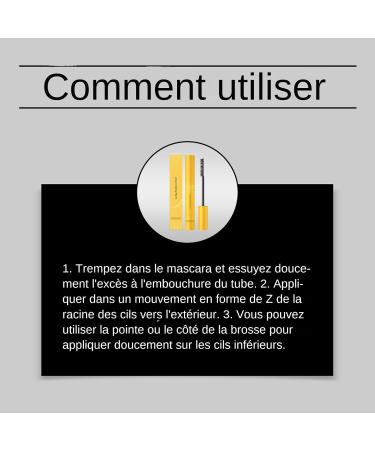 Mascara Allongeant 15g Mascara Imperm able Effet Cils Allong s et Volumineux - Anti-Agglom rant R sistant l'Eau Effet Cils Anti-Trace pour Femmes Types - Buy Online on GoSupps.com