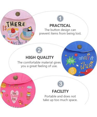 Cabilock 3pcs Sanitary Napkins Bag Menstrual Cup Pouch Nursing Pad Holder - Multi-purpose Organizer for Women and Girls - Buy Online on GoSupps.com