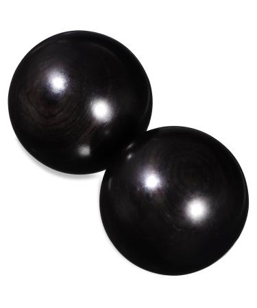Beavorty 2st massage balls for hand exercises Gently rolling balls Fitness balls for the hand handball handbar stressball wood carvings massage balls handmade balls purple sandalwood china
