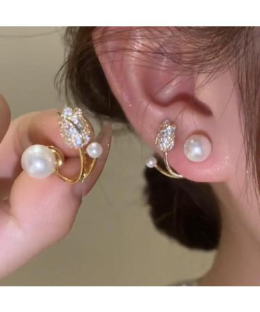 Cute Flower 111 Earrings for Women Heart Hoop Earrings Dangle Girls Teens Rhinestone Jewelry Cute Pink 2