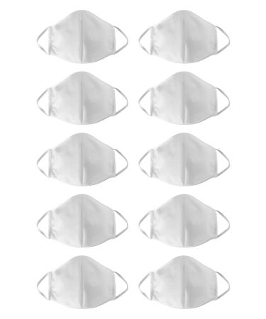 Seidensticker Unisex 10-Pack Mouth-Nose Masks White One Size L 1 piece (10-Pack) White