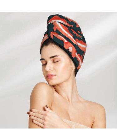 Buy Salmon Coral Velvet Dry Hair Cap | Unisex Towel Wrap for Bathroom Pool Beach - Perfect Accessory for All - Buy Online on GoSupps.com