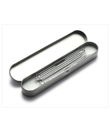 9-Piece Blackhead Remover Comedone Squeezer Set | Stainless Steel Pimple Popper Tools Kit for All Skin Types | Acne & Blackhead Extractor with Storage Box - Buy Online on GoSupps.com