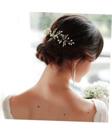 Ipetboom Bridal Hair Comb Golden Hair Jewels for Women Headwear for Women Leaf Hair Comb Womens Hair Accessories Hair Accessories for Women Hair Combs for Women Hairpin Wedding Bridesmaid - Buy Online on GoSupps.com