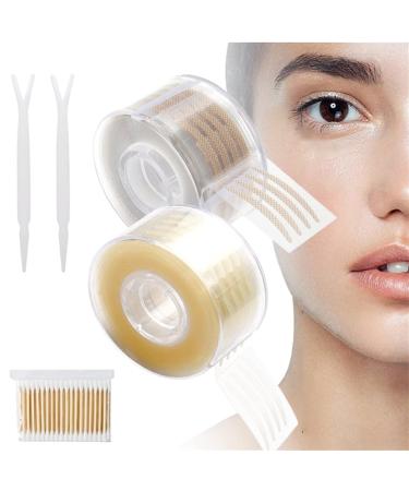 Miralift Eyelid Palp Lifter Eyelid Lift - Invisible Eyelid Lifter Strips Kit Self-Adhesive Invisible Double Eyelid Tape with Fork Rods for Hooded Droopy Uneven Mono-eyelids S-set