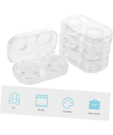 Homsfou 8-Piece Contact Lens Container Organizer - Cosmetic Lenses Storage Box & Cleaning Tool Case for Glasses - Buy Online on GoSupps.com