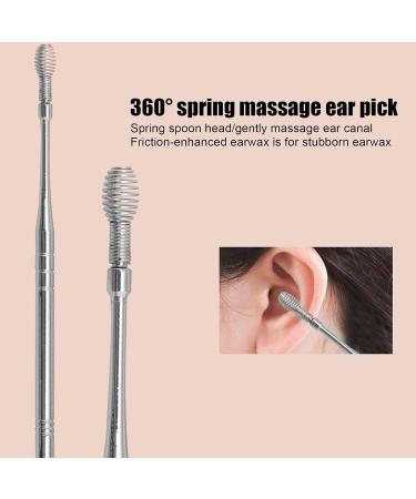 Stainless Steel Ear Wax Cleaner Tool Kit - 12pcs/2sets for Home & Salon Use - Portable Ear Pick Set for Ear Curette - Buy Online on GoSupps.com