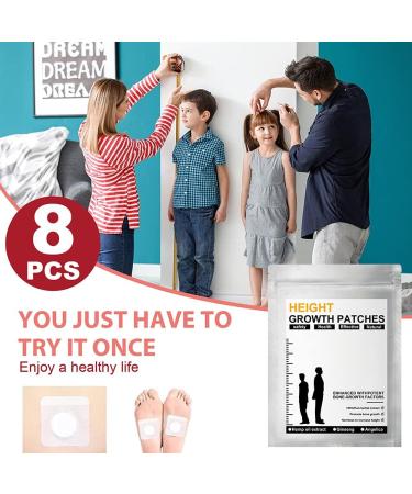 Elevate Your Height with KISBIBI Foot Position - 8-Piece Height Improvement Treatment for Adults & Teens | Optimal Sole Support for All Ages (White) - Buy Online on GoSupps.com
