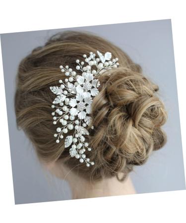 FOMIYES Pearl Tiara Bridal Headpiece Pearl Headpiece Flower Hair Comb Rhinestone Comb Rhinestone Hair Comb Hair Accessories Wedding Bride - Buy Online on GoSupps.com