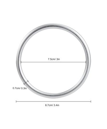 Baby Sling Rings - Portable Aluminum Wraps for Newborns & Toddlers - 2 Pack - Silver - Buy Online on GoSupps.com