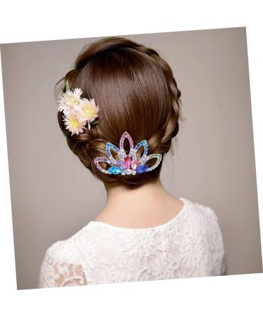 SOESFOUFU 1pc Women Hair Comb Flower Girl Hair Accessory Wedding Hair Clip Hair Ribbons for Girls Hair Bands Bridal Comb Kids Barrettes Tiara Crown Hair Ring Women's - Buy Online on GoSupps.com