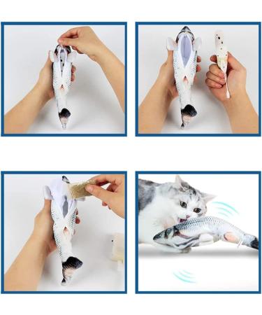 Interactive Bangshou Catnip Fish Toy - Electric Plush Carp for Cats & Kids | Washable Cat Toys - Buy Online on GoSupps.com