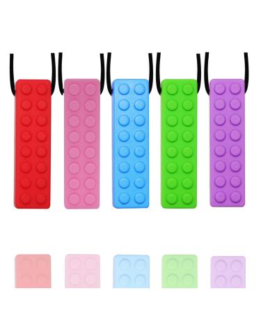 Maker Necklace for Autistic Kids - Durable and Strong Silicone Chew Collars - Chew Pendants for Boys and Girls