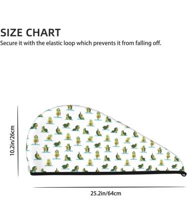Hair Towel Wrap - Quick Drying Avocado Yoga Towel Turban | Best Hair Drying Solution - Buy Online on GoSupps.com
