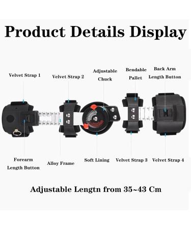 Buy SFKLYU Hinged Elbow Brace - Adjustable Post Surgery Support & Immobilizer for Injury Recovery - Left Arm Sling - Buy Online on GoSupps.com