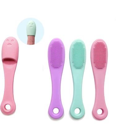 Silicone Face Wash Brush - Clean Pores & Remove Blackheads | Gentle Cleanser Scrubber in Green - Buy Online on GoSupps.com