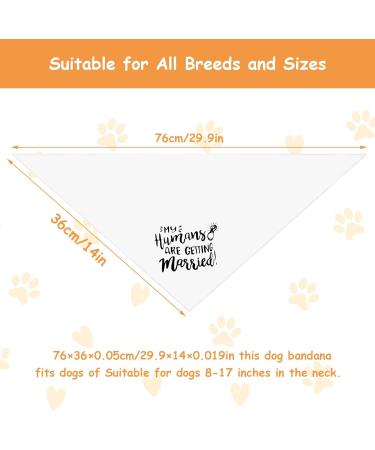 WLLHYF Engagement Gift Dog Bandana My Humans are Getting Married Pet Scarf Engagement Announcement Dog Wedding Bandana Pet Accessories for Dog Lovers Wedding Engagement Photos - Buy Online on GoSupps.com