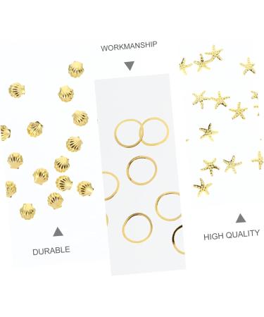 Amosfun 3 Boxes Alloy Nail Accessories Golden Nail Rhinestones Resin Filler Fake Nail Studs Nail Art Stud Eye Gem Glitter Nail Sequins Nail Art Stickers Manicure Accessories Metal 3D Alien - Buy Online on GoSupps.com