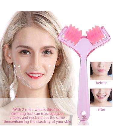 Face Roller Massager for Slimming & Skin Tightening | Manual Anti-Aging Beauty Tool for Women - Remove Chin & Neck Fat - Buy Online on GoSupps.com